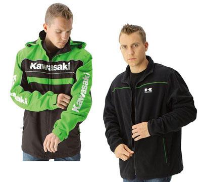 New mens kawasaki 3-in-1 waterproof and zip out black fleece jacket 4x xxxxl
