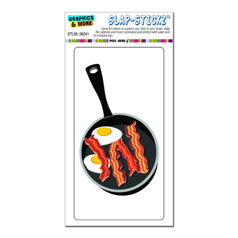 Bacon and eggs - breakfast - slap-stickz™ car window locker bumper sticker