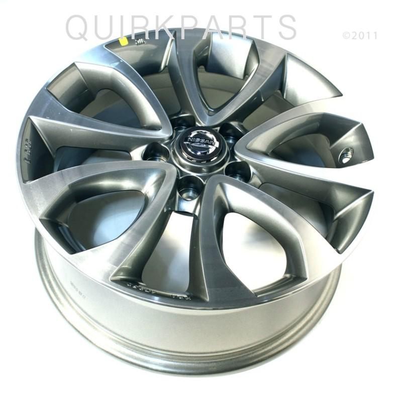 2011 nissan juke 17" alloy wheel gunmetal genuine oe new