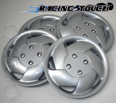 #083 replacement 15" inches metallic silver hubcaps 4pcs set hub cap wheel cover