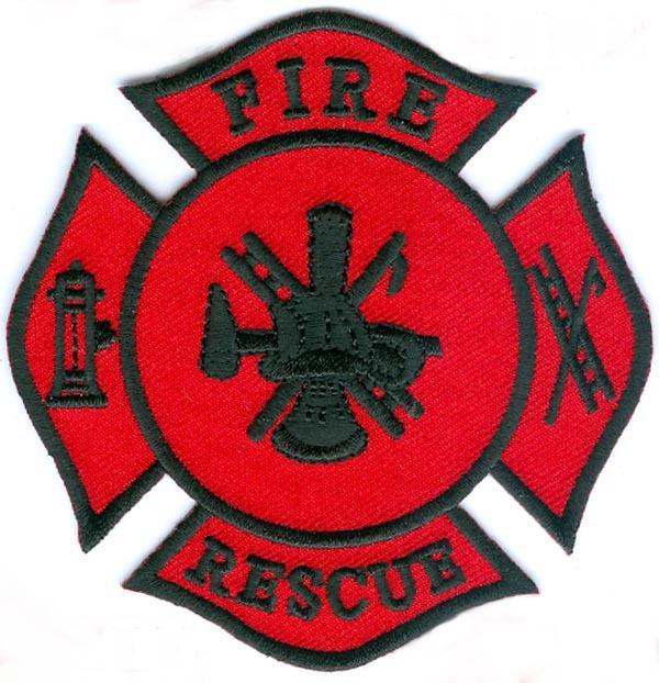Fire rescue motorcycle vest patch firefighter fireman
