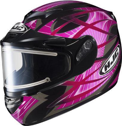 Hjc cs-r2 2xl storm pink electric snowmobile snow sled csr2 helmet new xx 2x xxl