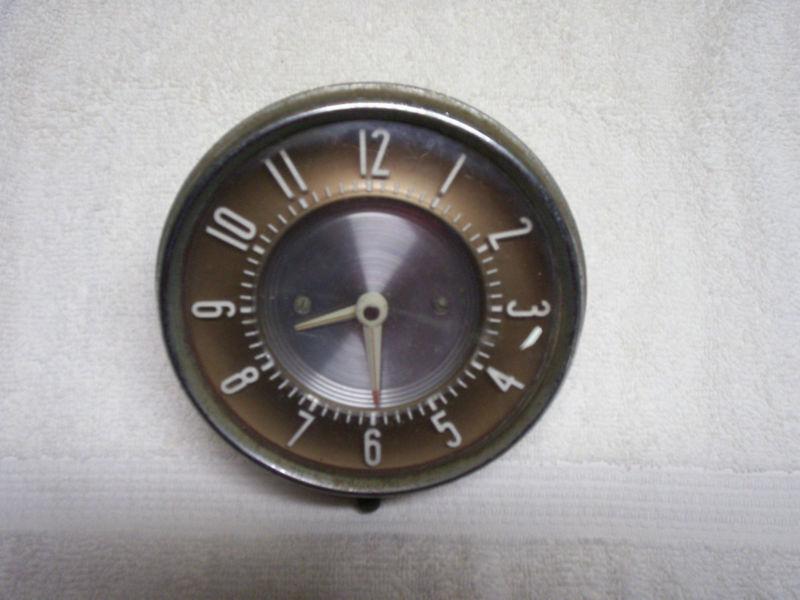 1946-1948 pontiac original jaeger 6v glove box door clock