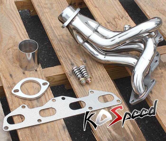 Stainless steel ss racing exhaust header 95-99 dodge/plymouth neon 2.0 dohc 420a