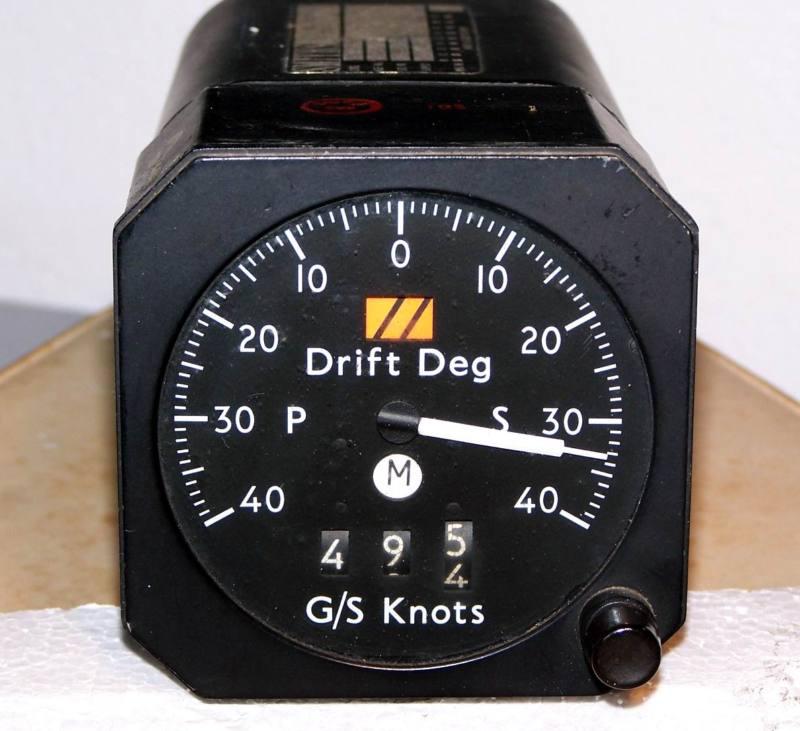 Vintage drift\ground-speed indicator made by smiths.
