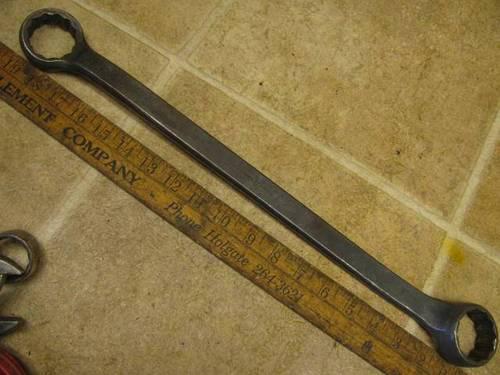 Vintage cornwell bw56 1 1/2" 1 7/16" box end wrench usa made tool