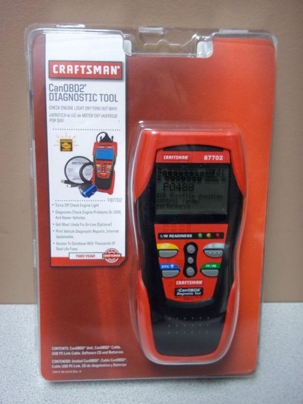 Craftsman can0bd2 diagnostic tool 87702 for check engine light - new sealed