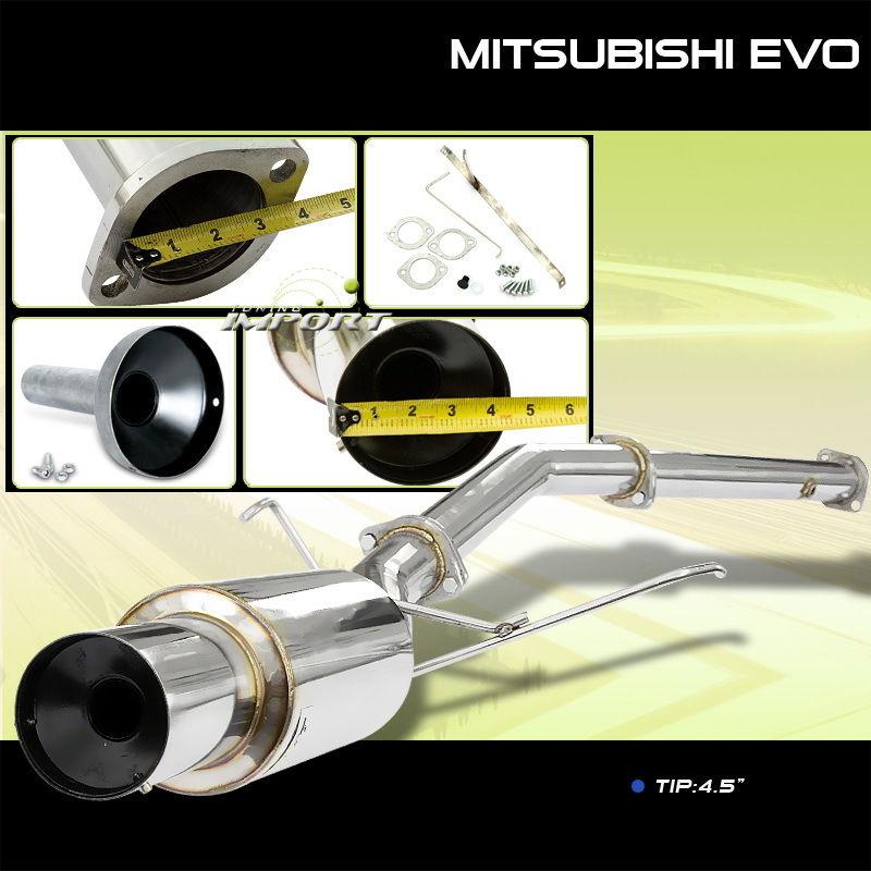 03-05 mitsubishi lancer evolution evo 8 catback exhaust system high horsepower 