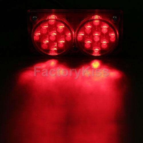 New universal-fit red brake tail led light for motorcycle atv golf cart