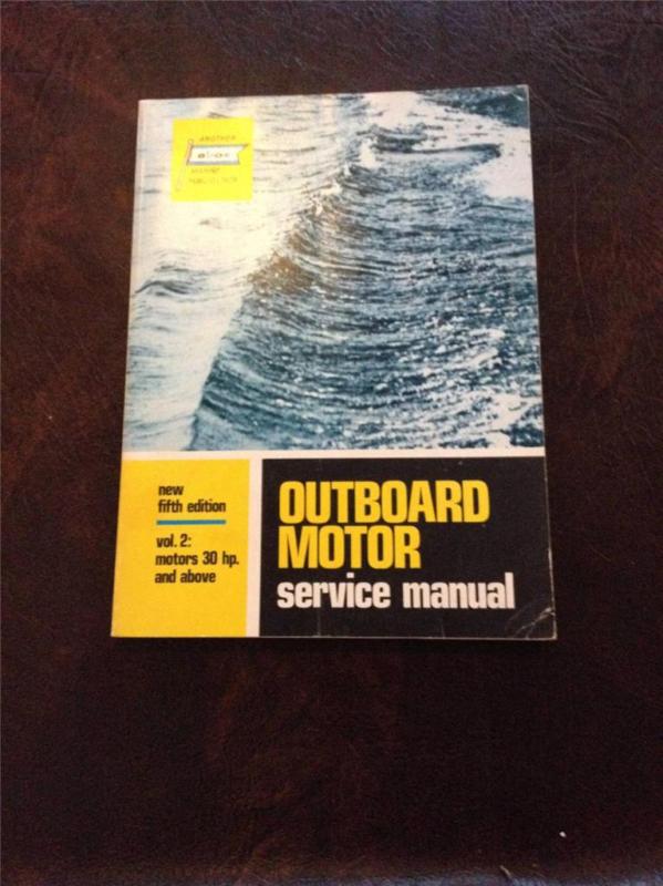Abos outboard motor service manual!! fifth edition! vol 2!! 30 hp and above!