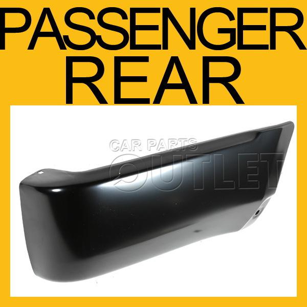 1999-2002 4runner rear bumper extension outer no flare hole unpainted base right