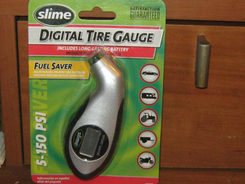 Slime digital tire guage incl long lasting battery 5-150 psi