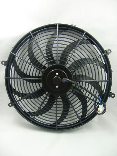 16" curved blade reversible electric fan w/ mount kit  