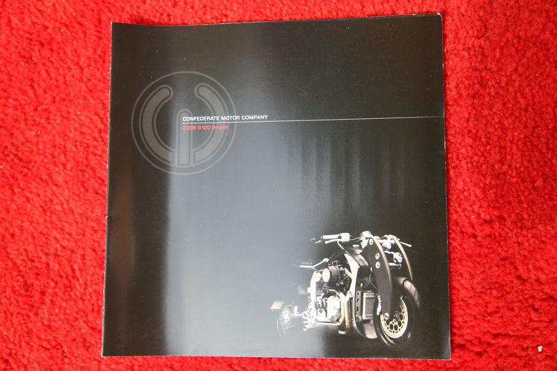 2008 confederate motor company b120 wraith sales brochure.