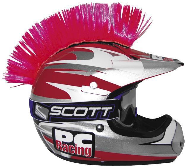 Pc racing helmet mohawk pink