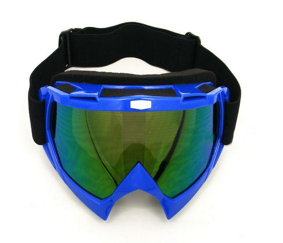 Motorcycle goggles adult wind proof glasses screenfilter eyewear atv blue