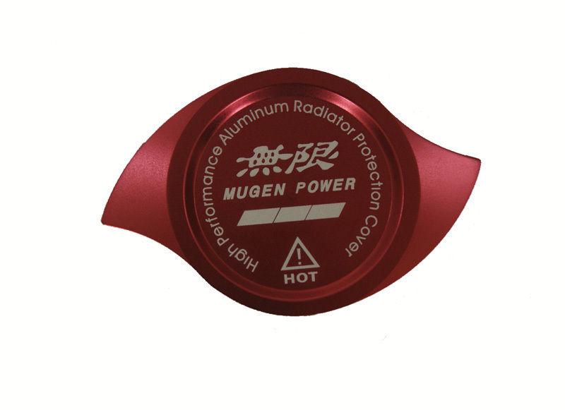 Universal cnc billet mugen radiator cap cover red for honda acura type-n type-d
