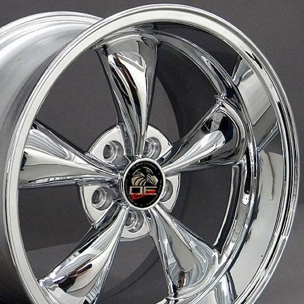 18" 9/10 chrome bullitt wheels bullet rims fit mustang® gt '94-'04