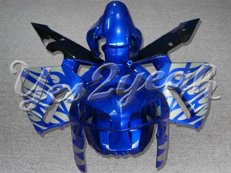 Injection molded fit 2005 2006 cbr600rr 05 06 flames blue fairing zn832