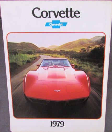 Original 1979 chevrolet corvette dealer sales brochure poster l82