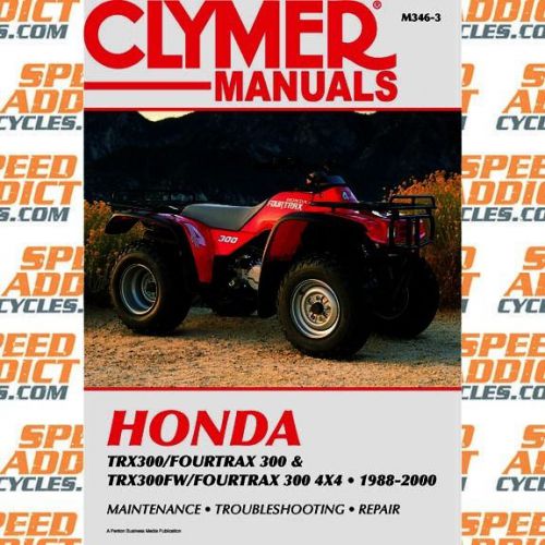Clymer m346-3 service shop repair manual honda trx300 88-00