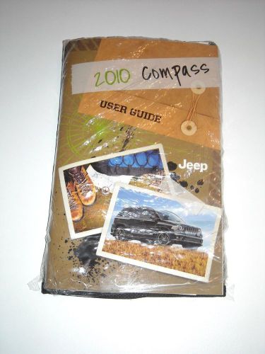 New 2010 jeep compass user guide dvd owners manual + case oem packet