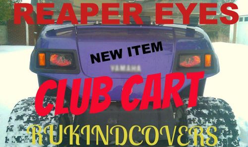 Club cart golf cart reaper eyes custom rukindcover&#039;s headlight covers