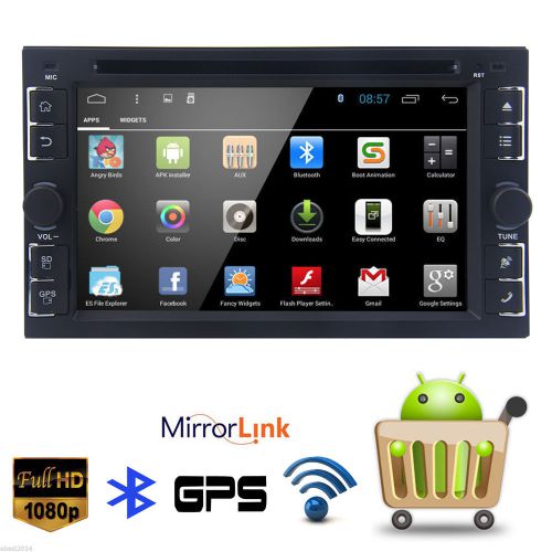 Android 4.4 quad-core 2 din car stereo dvd 3g-wifi mirror link bt radio gps navi