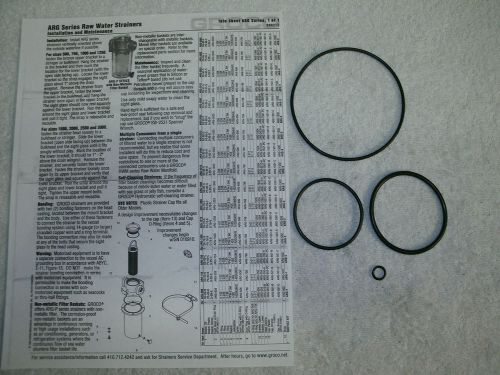 Groco o -ring kit for arg 1000 arg 1210 arg 1250 raw water pump strainer
