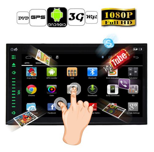 7&#034; android4.4 quad-core 2din full-touch tablet gps car stereo dvd player 3g-wifi