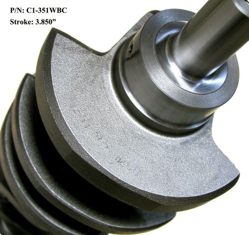 Sgi cast nodular crankshaft for ford 351w 3.850&#034; 4.000” 4.100&#034; 4.170&#034; strokers