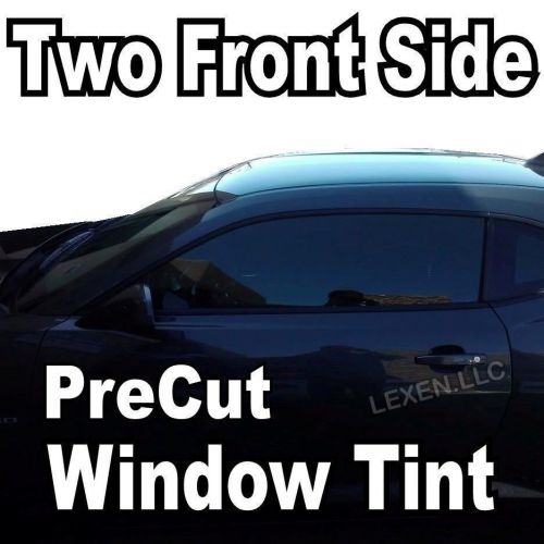 Two front precut window tint kit computer cut tinting glass film car any shade e
