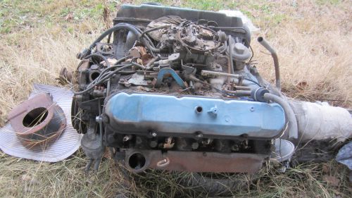 Rare 1981 cadillac  6.0  368 cid carburetored  engine &amp; th400 transmission