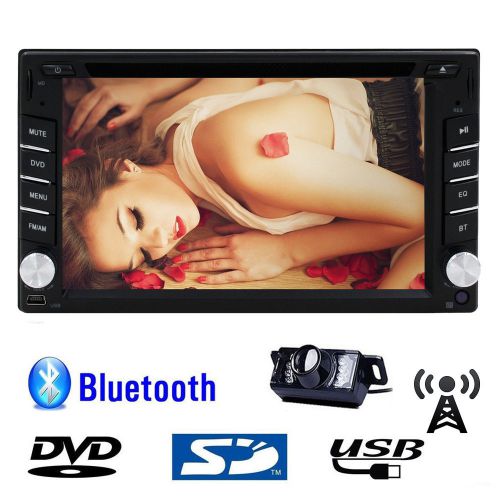 6.2&#034; double 2din in dash stereo bluetooth car radio cd dvd player sd/usb+camera