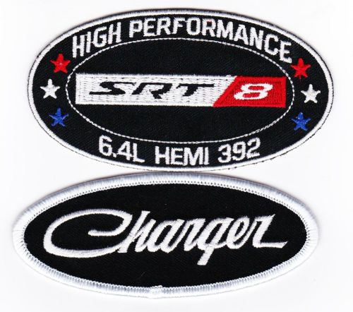 Srt8 392 sew/iron on patches embroidered hemi mopar car charger