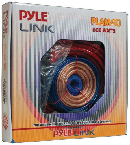Amp wiring kit 4ga. pyle plam40 amplifier kit