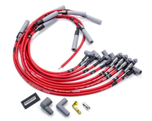 Moroso ultra 40 spark plug wire set spiral core 8.65 mm red bbc p/n 73688