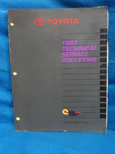 1993 toyota all models * factory technical service bulletins * oem original 93