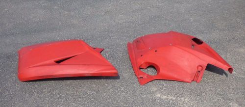 1a skidoo mxz gsx red side panels panel right left cover cap plate sdi 05 06 set