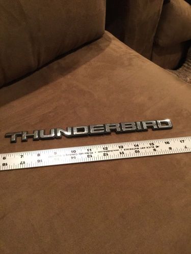 Ford thunderbird emblem nameplate badge chrome black ornament trim oem