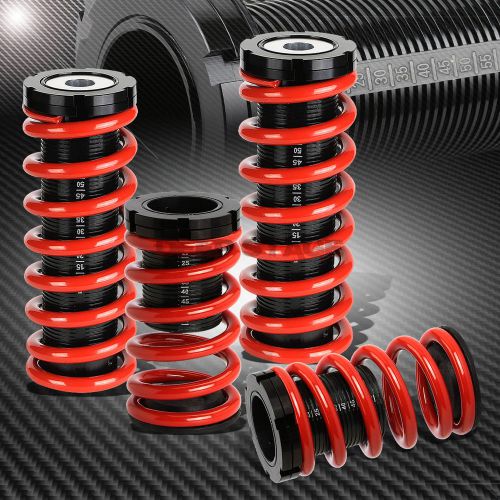 Front+rear suspension scale coilover 1-3&#034; spring red for 00-05 mit eclipse 3g