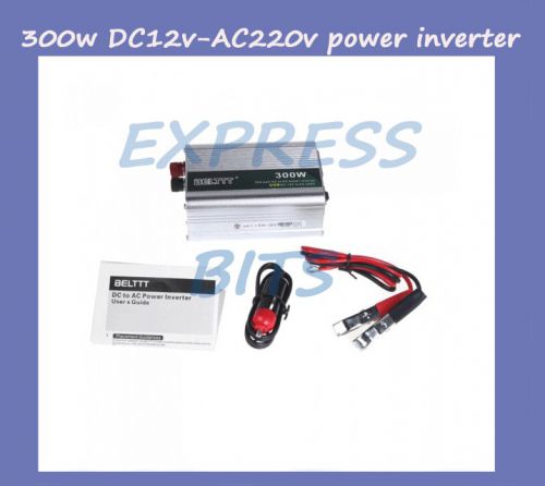 300w dc12v - ac220v car truck caravan camping power inverter converter new