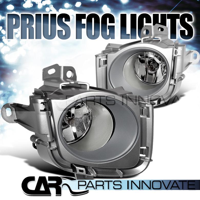 2010-2013 toyota prius clear lens fog lights driving bumper lamp