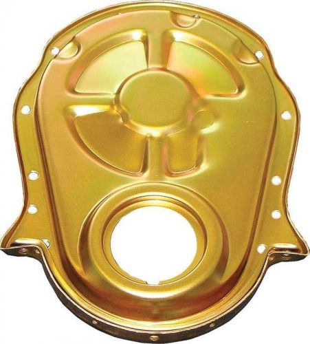 Milodon 65605 big block chevy steel timing covers gold iridited steel