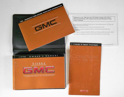 1998 gmc sierra owners manual