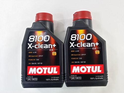 Uc404 106376 motul 8100 1 liter 5w-40 x-clean+ eng oil 2pack