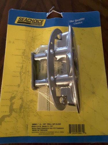 Z71 seachoice cleat  pull up 30061 4 1/2&#034; stainless steel boat marine part