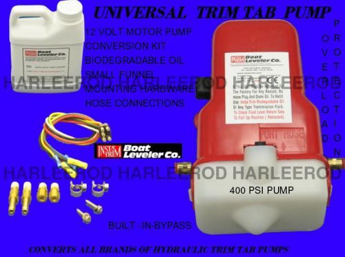Insta trim universal boating trim tab motor pump marine