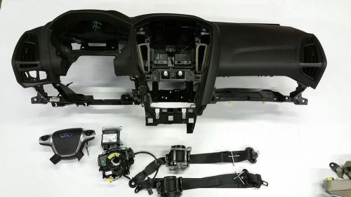 2012-2014 ford focus airbag set w/ dashboard seat belts 12-14 oem  #1230