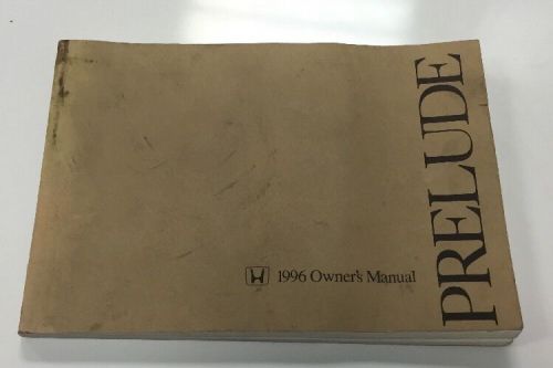 1996 honda prelude owner&#039;s manual - part # 31ss0640